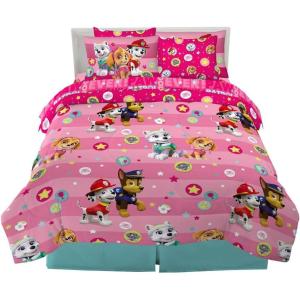 imageFranco Barbie Barbiecore Bedding Super Soft Comforter and Sheet Set with Sham 7 Piece Full Size Official Licensed ProductPaw Patrol Girl