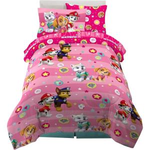 imageFranco Barbie Barbiecore Bedding Super Soft Comforter and Sheet Set with Sham 7 Piece Full Size Official Licensed ProductPaw Patrol Girls