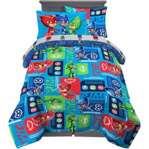 imageFranco Barbie Barbiecore Bedding Super Soft Comforter and Sheet Set with Sham 7 Piece Full Size Official Licensed ProductPj Masks