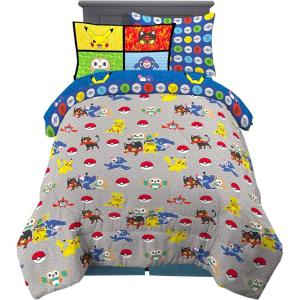 imageFranco Barbie Barbiecore Bedding Super Soft Comforter and Sheet Set with Sham 7 Piece Full Size Official Licensed ProductPokemon  Aloha Region