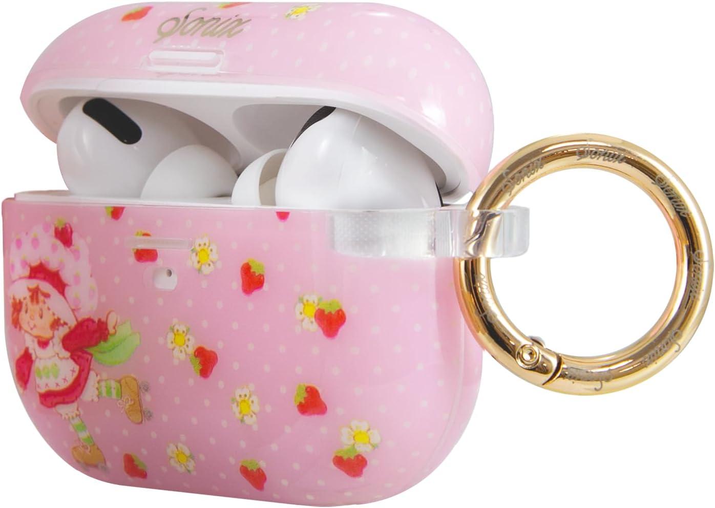 imageSonix Cases for AirPods Pro 1st Gen  Hard Cover Protective Case for Apple AirPods Pro Gen 1  Bleu ToileStrawberry Shortcake Vintage