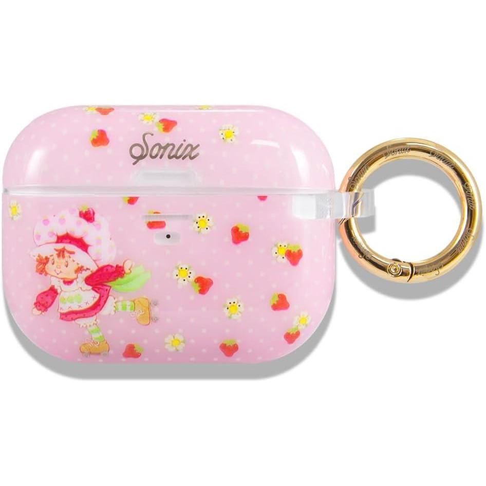 imageSonix Cases for AirPods Pro 1st Gen  Hard Cover Protective Case for Apple AirPods Pro Gen 1  Bleu ToileStrawberry Shortcake Vintage