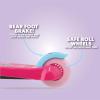 imageBarbie Self Balancing Scooter  Toddler ampamp Kids Scooter 3 Wheel Platform Foot Activated Brake 75 lbs Weight Limit for Ages 3 and Up