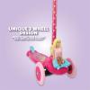 imageBarbie Self Balancing Scooter  Toddler ampamp Kids Scooter 3 Wheel Platform Foot Activated Brake 75 lbs Weight Limit for Ages 3 and Up