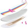 imageBarbie Signature 8ft Surfboard by Wavestorm  Graphic top Deck with high Density Slick Bottom  for Kids and Adults Foam Construction with Accessories  Leg Leash and Fin Set IncludedWhiteBarbie Surfboard