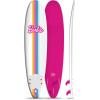 imageBarbie Signature 8ft Surfboard by Wavestorm  Graphic top Deck with high Density Slick Bottom  for Kids and Adults Foam Construction with Accessories  Leg Leash and Fin Set IncludedWhiteBarbie Surfboard