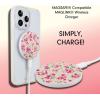 imageSonix x Barbie Charger Compatible with MagSafe for iPhone 14 iPhone 13 iPhone 12 Series  Fast Wireless Charger x 65ft Cable USBC  Perfectly PinkCottage Floral Pink