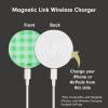 imageSonix x Barbie Charger Compatible with MagSafe for iPhone 14 iPhone 13 iPhone 12 Series  Fast Wireless Charger x 65ft Cable USBC  Perfectly PinkMinty Gingham