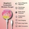 imageSonix x Barbie Charger Compatible with MagSafe for iPhone 14 iPhone 13 iPhone 12 Series  Fast Wireless Charger x 65ft Cable USBC  Perfectly PinkNorthern Lights