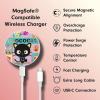 imageSonix x Barbie Charger Compatible with MagSafe for iPhone 14 iPhone 13 iPhone 12 Series  Fast Wireless Charger x 65ft Cable USBC  Perfectly PinkSanrio  Chococat