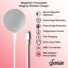 imageSonix x Barbie Charger Compatible with MagSafe for iPhone 14 iPhone 13 iPhone 12 Series  Fast Wireless Charger x 65ft Cable USBC  Perfectly PinkSilver