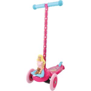 imageBarbie Self Balancing Scooter  Toddler ampamp Kids Scooter 3 Wheel Platform Foot Activated Brake 75 lbs Weight Limit for Ages 3 and Up