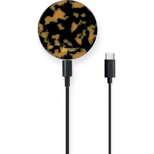 imageSonix x Barbie Charger Compatible with MagSafe for iPhone 14 iPhone 13 iPhone 12 Series  Fast Wireless Charger x 65ft Cable USBC  Perfectly PinkBrown Tort