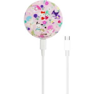 imageSonix x Barbie Charger Compatible with MagSafe for iPhone 14 iPhone 13 iPhone 12 Series  Fast Wireless Charger x 65ft Cable USBC  Perfectly PinkHello Kitty  Friends Floral