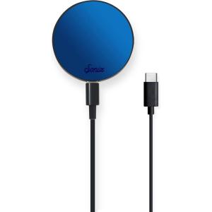 imageSonix x Barbie Charger Compatible with MagSafe for iPhone 14 iPhone 13 iPhone 12 Series  Fast Wireless Charger x 65ft Cable USBC  Perfectly PinkMirror  Blue