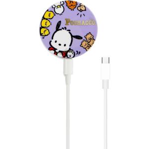 imageSonix x Barbie Charger Compatible with MagSafe for iPhone 14 iPhone 13 iPhone 12 Series  Fast Wireless Charger x 65ft Cable USBC  Perfectly PinkPochacco Character Poses
