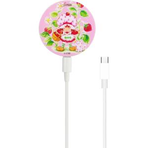 imageSonix x Barbie Charger Compatible with MagSafe for iPhone 14 iPhone 13 iPhone 12 Series  Fast Wireless Charger x 65ft Cable USBC  Perfectly PinkStrawberry Shortcake Vintage