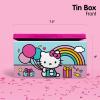 imageBarbie Birthday Party Gift Set  Tin Box Tin Pencil Case Stickers Birthday Necklace Plush and Birthday HatHello Kitty