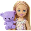 imageBarbie Club Chelsea Doll ampamp Bedroom Playset with Working Trundle Bed Furniture ampamp Accessories Blonde Small Doll
