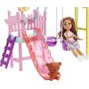 imageBarbie Club Chelsea Doll and Swing Set Playset with 2 Swings and Slide Plus Teddy Bear Figure Gift for 3 to 7 Year Olds
