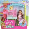 imageBarbie Club Chelsea Doll and Swing Set Playset with 2 Swings and Slide Plus Teddy Bear Figure Gift for 3 to 7 Year Olds