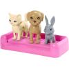 imageBarbie Play n Wash Pets Playset with 3 ColorChange Animals ampamp 10 Toy Accessories Blonde Fashion Doll with Blue EyesMulti