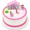 imageDecoSet Barbie Dreamhouse Adventures Cake Topper 4 Piece Decoration With Dreamhouse and Friends for Birthday Cake Ready to UseCake Topper