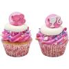 imageDecoSet Barbie Dreamhouse Adventures Cake Topper 4 Piece Decoration With Dreamhouse and Friends for Birthday Cake Ready to UseCupcake Rings