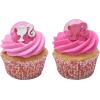 imageDecoSet Barbie Dreamhouse Adventures Cake Topper 4 Piece Decoration With Dreamhouse and Friends for Birthday Cake Ready to UseCupcake Rings