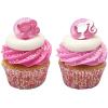 imageDecoSet Barbie Dreamhouse Adventures Cake Topper 4 Piece Decoration With Dreamhouse and Friends for Birthday Cake Ready to UseCupcake Rings