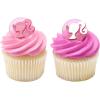 imageDecoSet Barbie Dreamhouse Adventures Cake Topper 4 Piece Decoration With Dreamhouse and Friends for Birthday Cake Ready to UseCupcake Rings