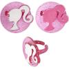 imageDecoSet Barbie Dreamhouse Adventures Cake Topper 4 Piece Decoration With Dreamhouse and Friends for Birthday Cake Ready to UseCupcake Rings