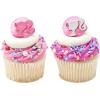 imageDecoSet Barbie Dreamhouse Adventures Cake Topper 4 Piece Decoration With Dreamhouse and Friends for Birthday Cake Ready to UseCupcake Rings