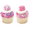 imageDecoSet Barbie Dreamhouse Adventures Cake Topper 4 Piece Decoration With Dreamhouse and Friends for Birthday Cake Ready to UseCupcake Rings