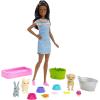 imageBarbie Play n Wash Pets Playset with 3 ColorChange Animals ampamp 10 Toy Accessories Blonde Fashion Doll with Blue EyesMulti