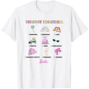 imageBarbie  Birthday Essentials TShirtWhite