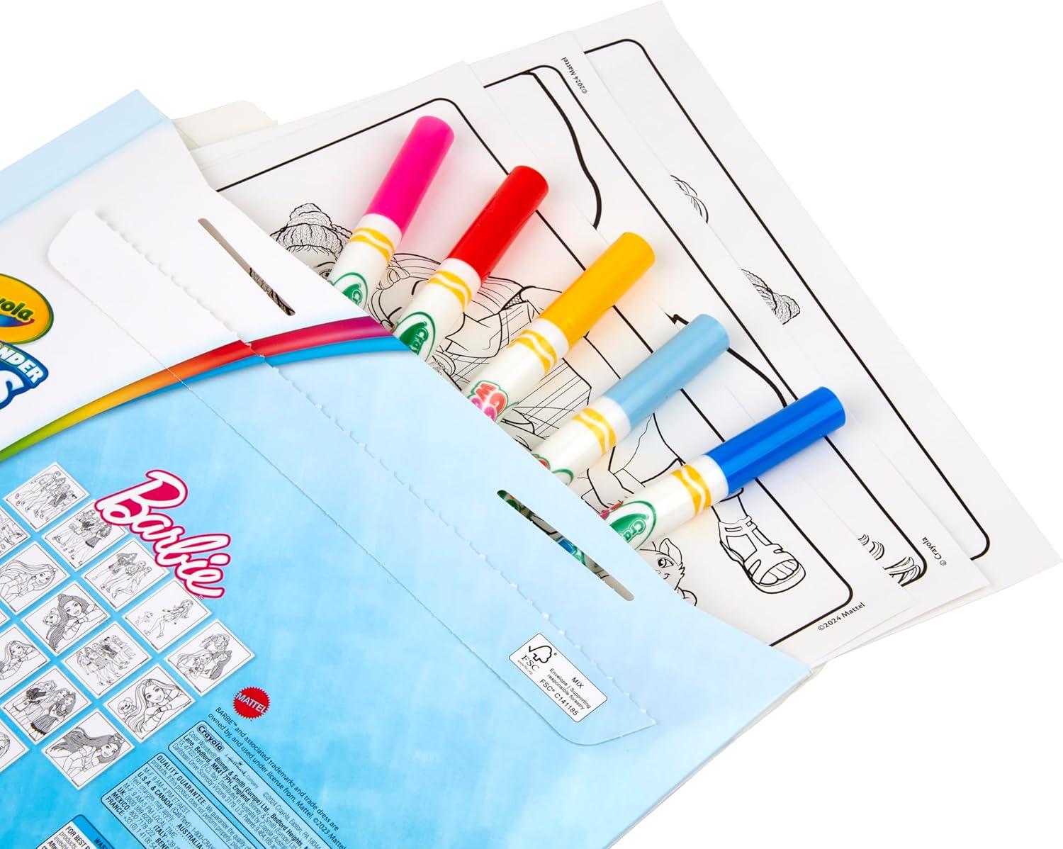imageCrayola Barbie Color Wonder Coloring Set Mess Free Coloring Book Pages for Toddlers Travel Activity Barbie Gift ampamp Toys for KidsBarbie