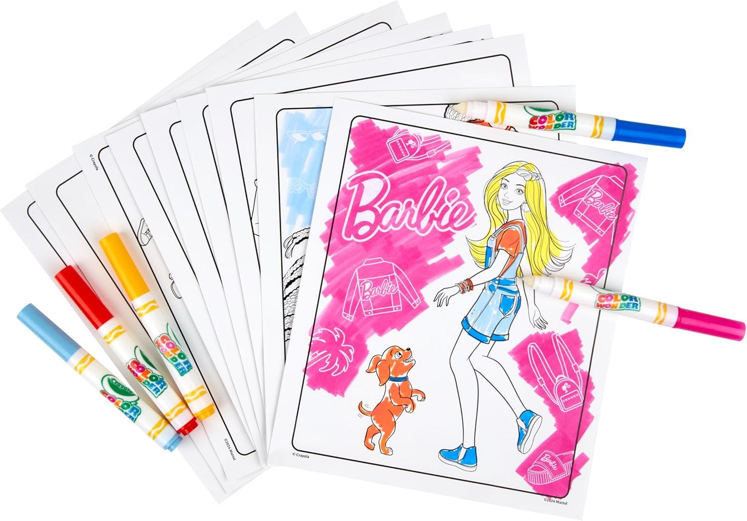 imageCrayola Barbie Color Wonder Coloring Set Mess Free Coloring Book Pages for Toddlers Travel Activity Barbie Gift ampamp Toys for KidsBarbie