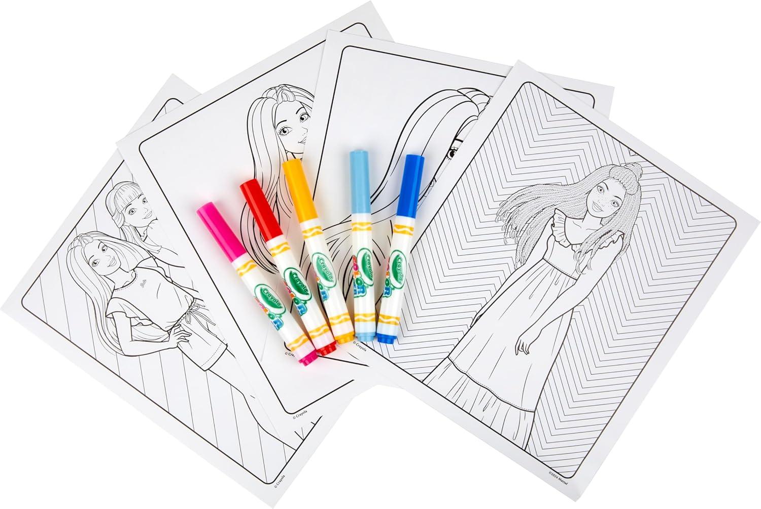 imageCrayola Barbie Color Wonder Coloring Set Mess Free Coloring Book Pages for Toddlers Travel Activity Barbie Gift ampamp Toys for KidsBarbie