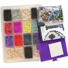 imagePerler 8057199 Mattel Barbie Fused Bead Deluxe Activity Kit 9 Unique Patterns Multicolor 4011 PiecesNightmare Before Christmas
