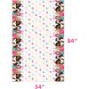 imageUnique Barbie Party Decorations  Rectangular Plastic Table Cover Pack of 1 and Sticker