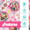 imageUnique Barbie Party Decorations  Serves 16 Guests  Officially Licensed  Barbie Birthday Decorations  Barbie Birthday Party Supplies  Barbie Balloons Banner Tablecover Plates Napkins Button