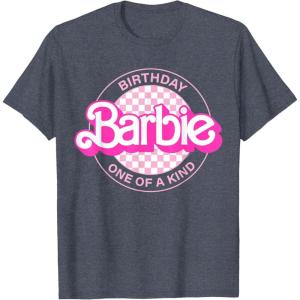 imageBarbie  Barbie Birthday Classic  One of a Kind TShirtHeather Blue