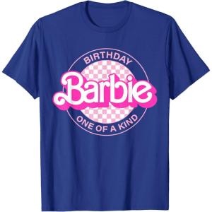 imageBarbie  Barbie Birthday Classic  One of a Kind TShirtRoyal Blue