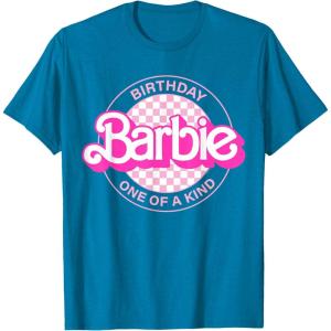 imageBarbie  Barbie Birthday Classic  One of a Kind TShirtSapphire Blue