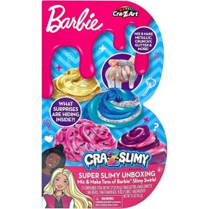 imageBarbie CRAZSlimy Super Slimy Unboxing Slime Kit Mix ampamp Make Tons of Barbie Slime for Ages 6 and Up