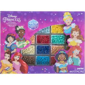 imagePerler 8057199 Mattel Barbie Fused Bead Deluxe Activity Kit 9 Unique Patterns Multicolor 4011 PiecesDisney Princess