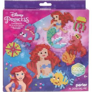 imagePerler 8057199 Mattel Barbie Fused Bead Deluxe Activity Kit 9 Unique Patterns Multicolor 4011 PiecesLittle Mermaid