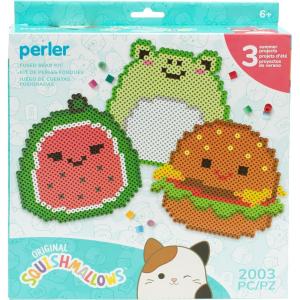 imagePerler 8057199 Mattel Barbie Fused Bead Deluxe Activity Kit 9 Unique Patterns Multicolor 4011 PiecesSummer Squishmallows