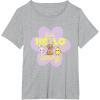 imageBarbie  Hello Spring Flower TShirtHeather Grey